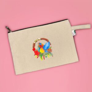 Bird Wreath Pouch