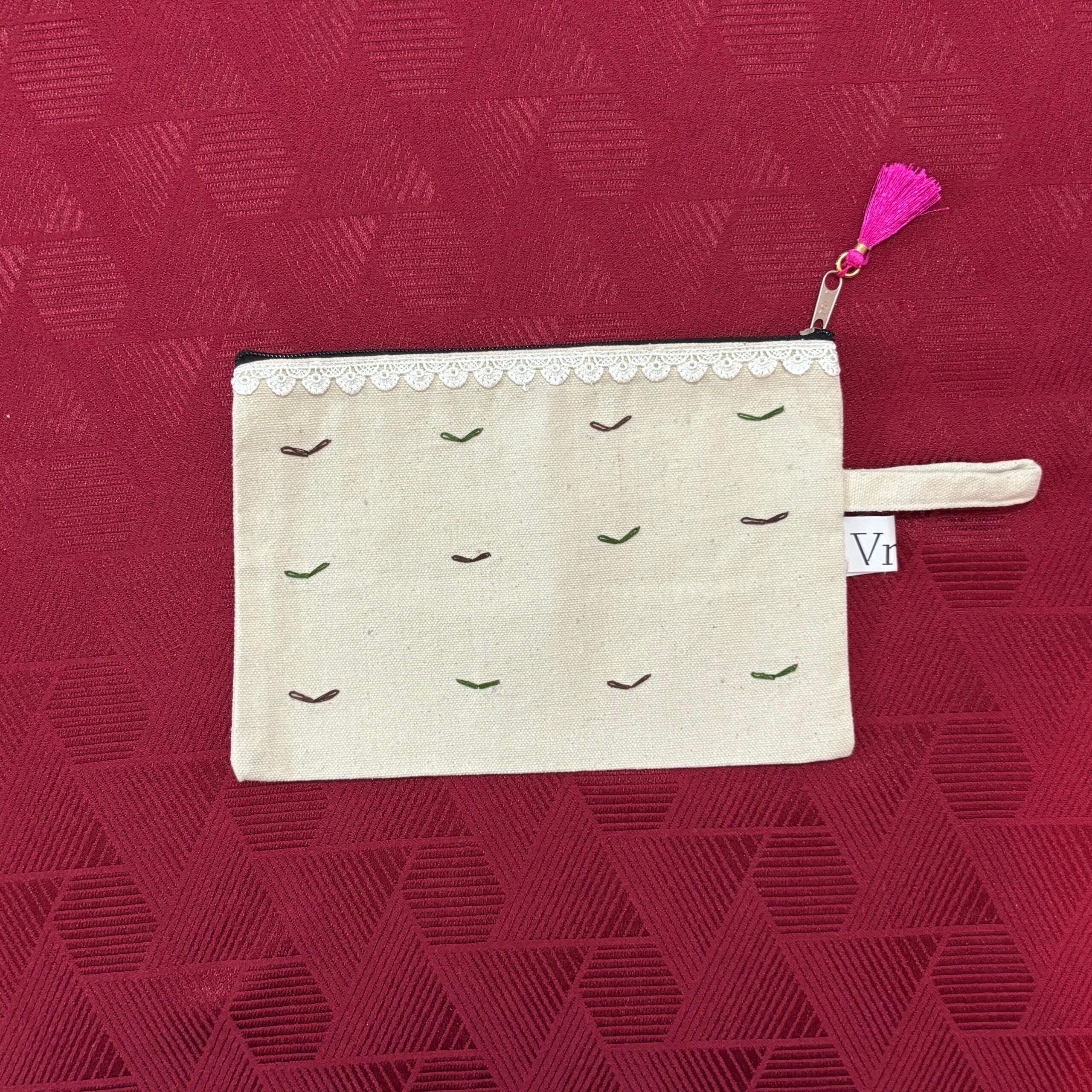 Chevron Tassel Pouch
