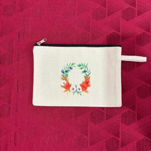 Floral Wreath Pouch