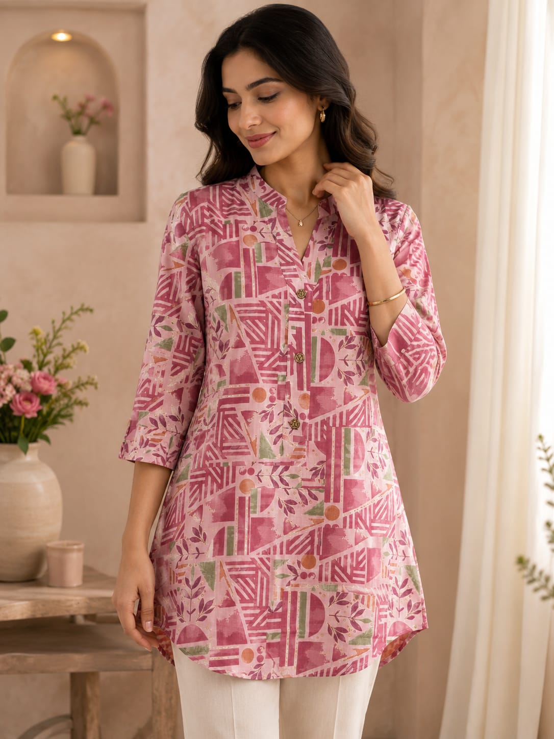 Golden Hour Tunic - Blush - Image 2