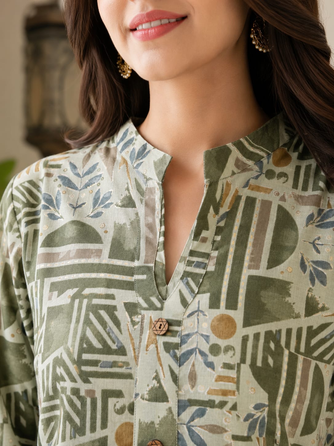 Golden Hour Tunic - Olive - Image 2
