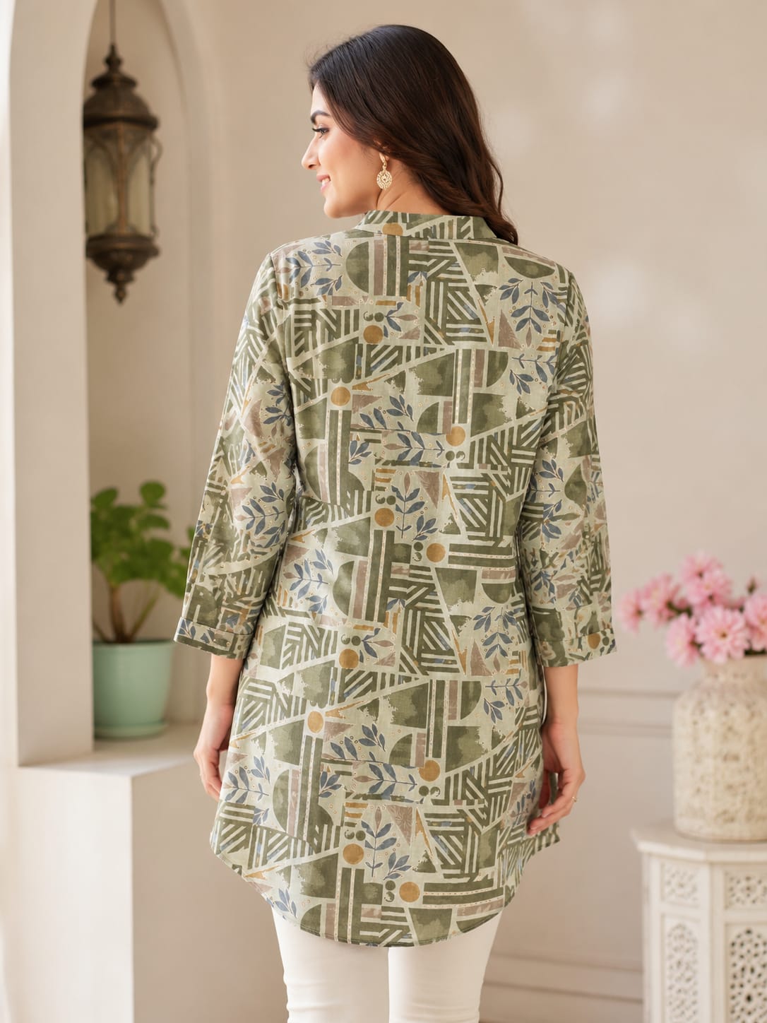 Golden Hour Tunic - Olive - Image 4