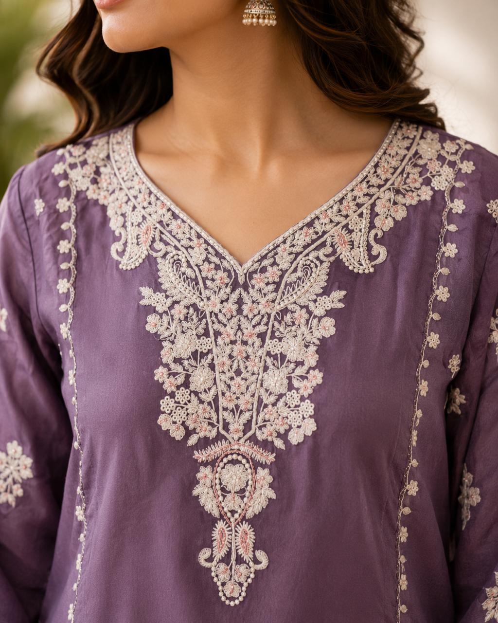Lavender Bloom Suit Set - Image 2
