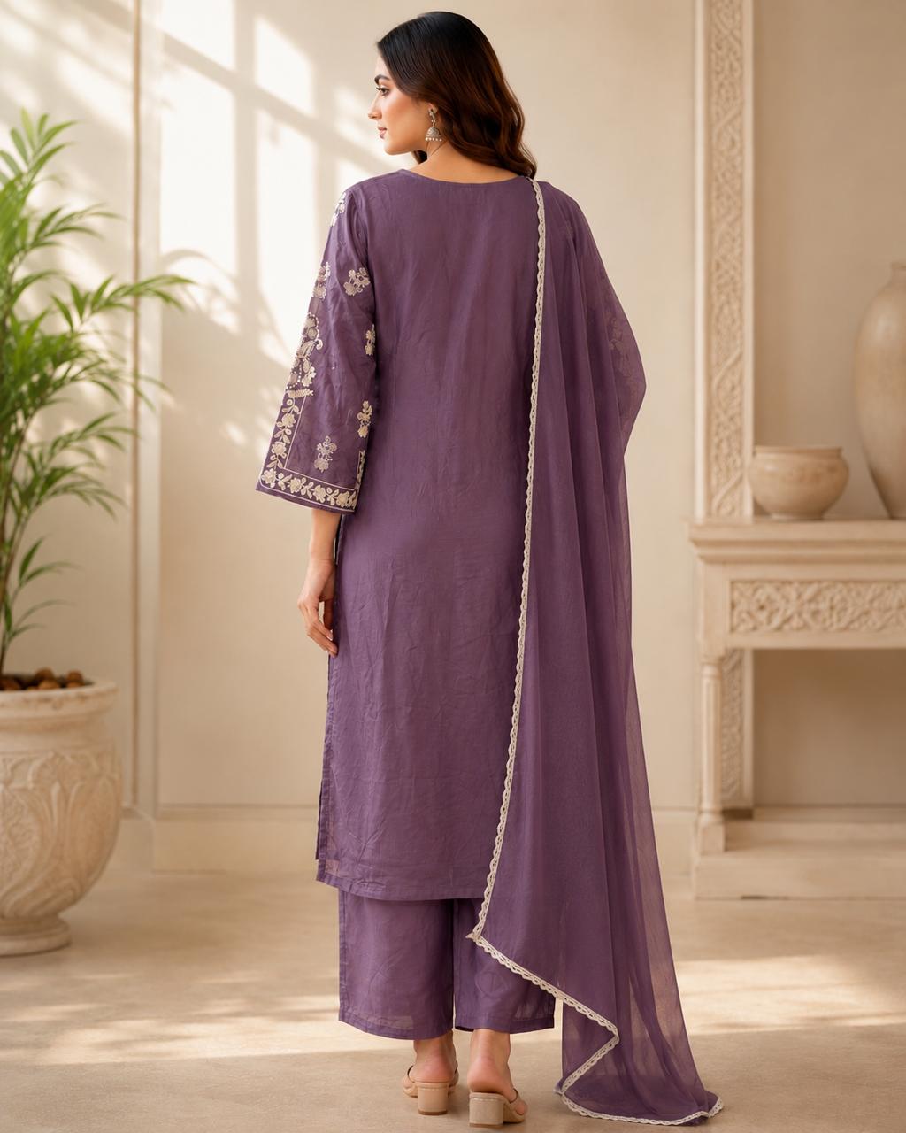Lavender Bloom Suit Set - Image 4