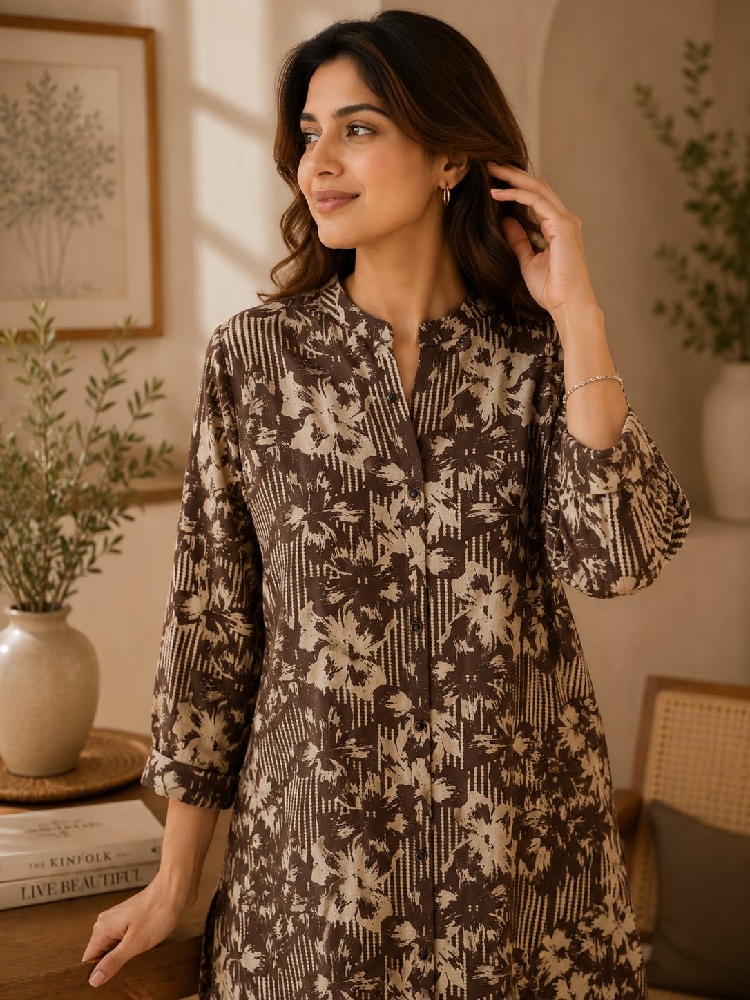 Open Sky Tunic - Cocoa - Image 2