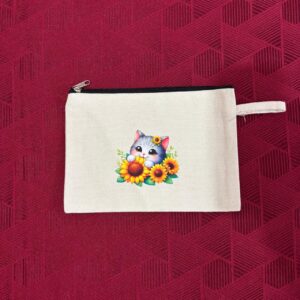 Sunflower Kitten Pouch