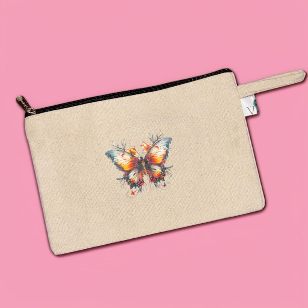 Watercolour Butterfly Pouch