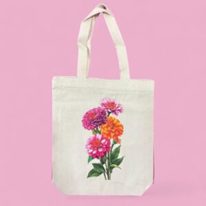 Zinnia Bloom Tote