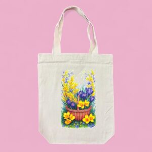 Wildflower Basket Tote