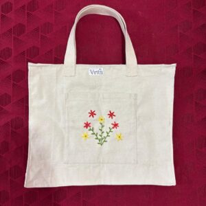 Wildflower Pocket Tote (Embroidered)