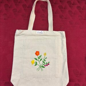 Marigold Meadow Pocket Tote (Embroidered)