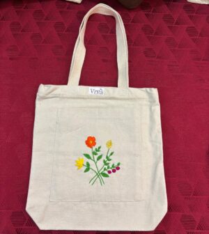 Marigold Meadow Pocket Tote (Embroidered)