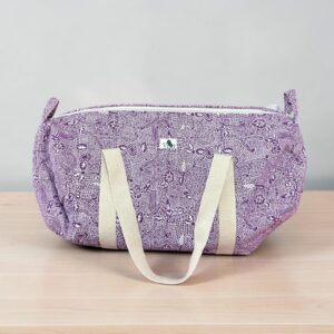 Lavender Paisley Duffle Bag