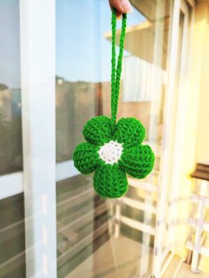 Afgani Flower Bagcharm - Green