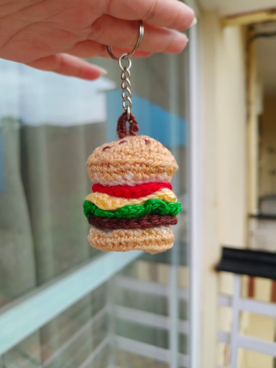 Burger Keychain - Classic