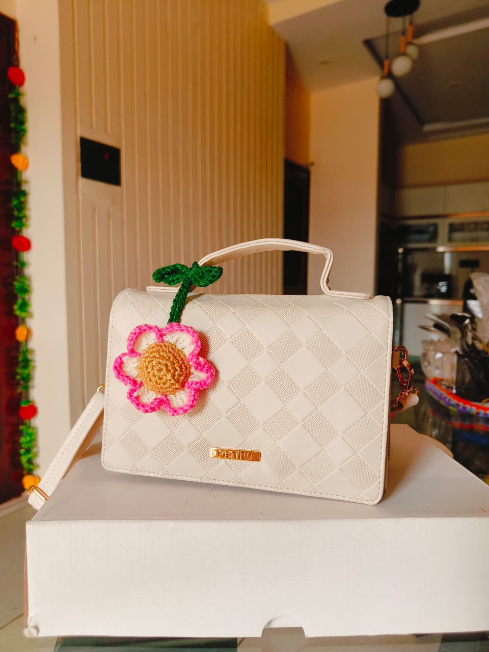 Sugar Bloom Bagcharm - Pink