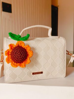 Sunflower Bagcharm - Yellow